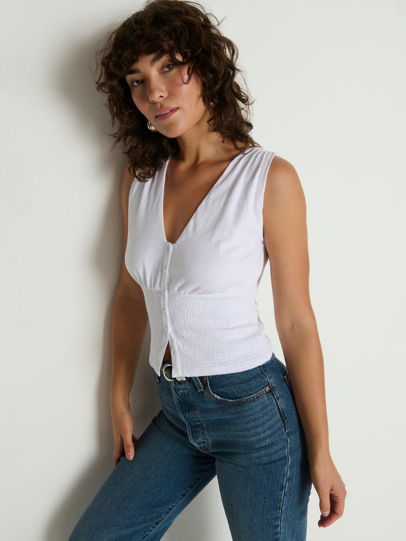 Nation Los Angeles Hali Button Up Tank