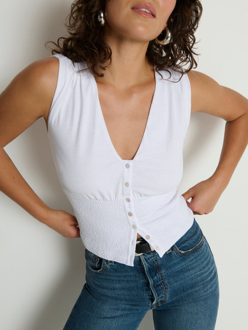 Nation Los Angeles Hali Button Up Tank