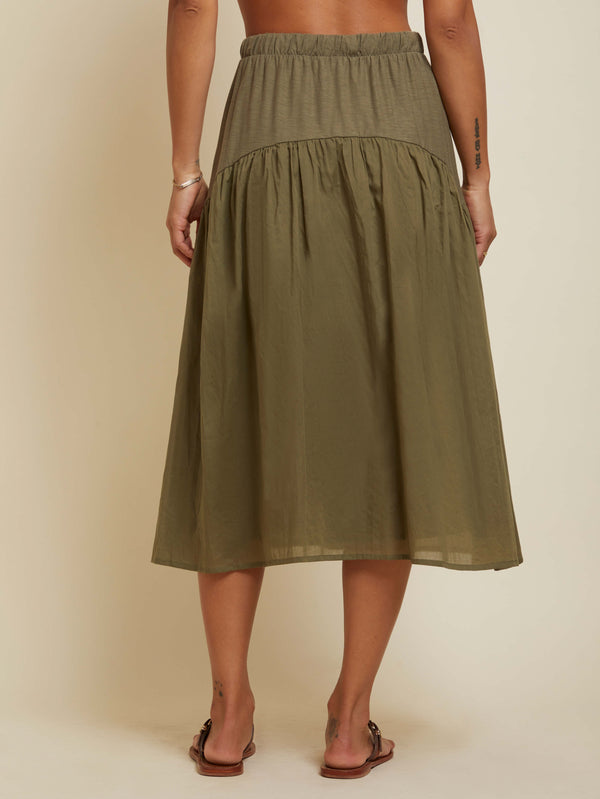 NATION LTD Helena Combo Midi Skirt
