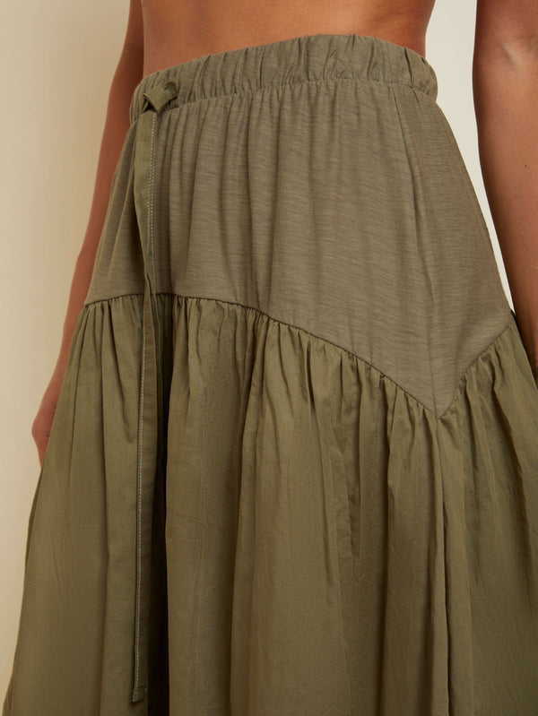 NATION LTD Helena Combo Midi Skirt