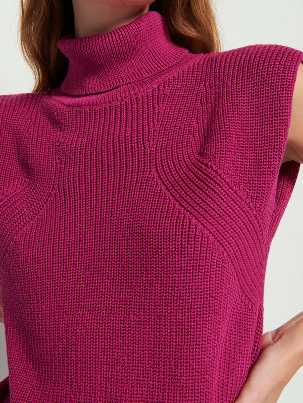 NATION LTD Isha Oversized Sleeveless Turtleneck