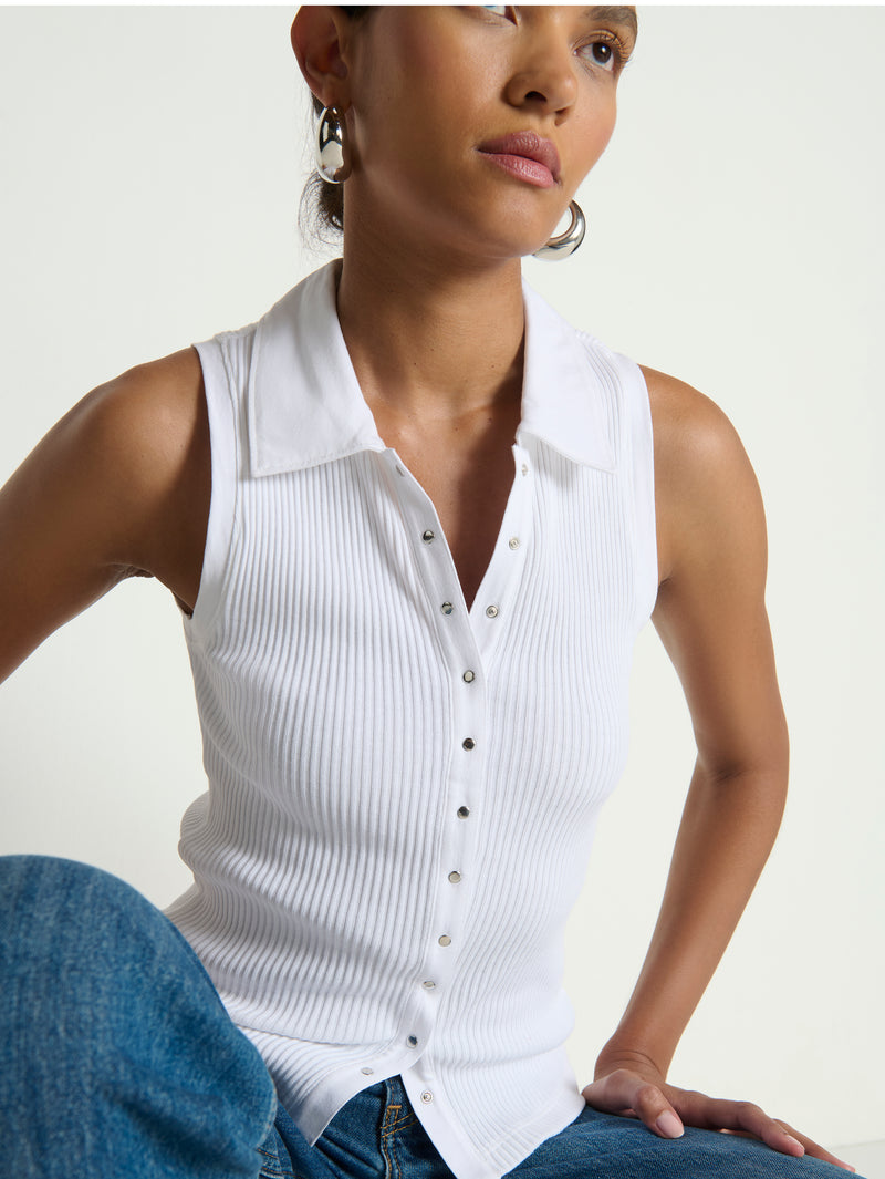 Nation Los Angeles Jaylin Polo Top