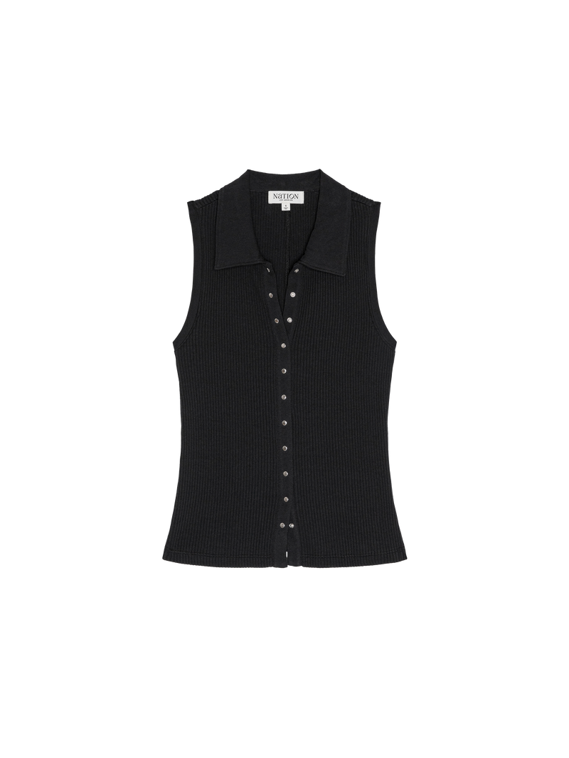 Nation Los Angeles Jaylin Polo Top
