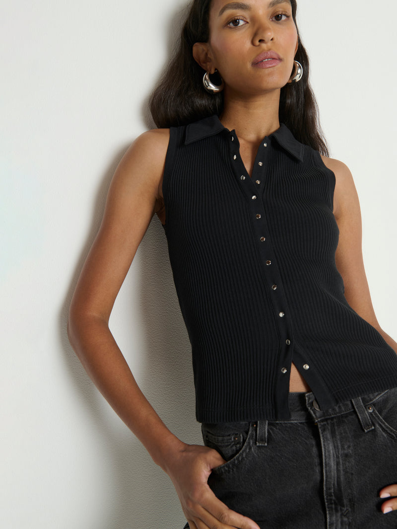 Nation Los Angeles Jaylin Polo Top