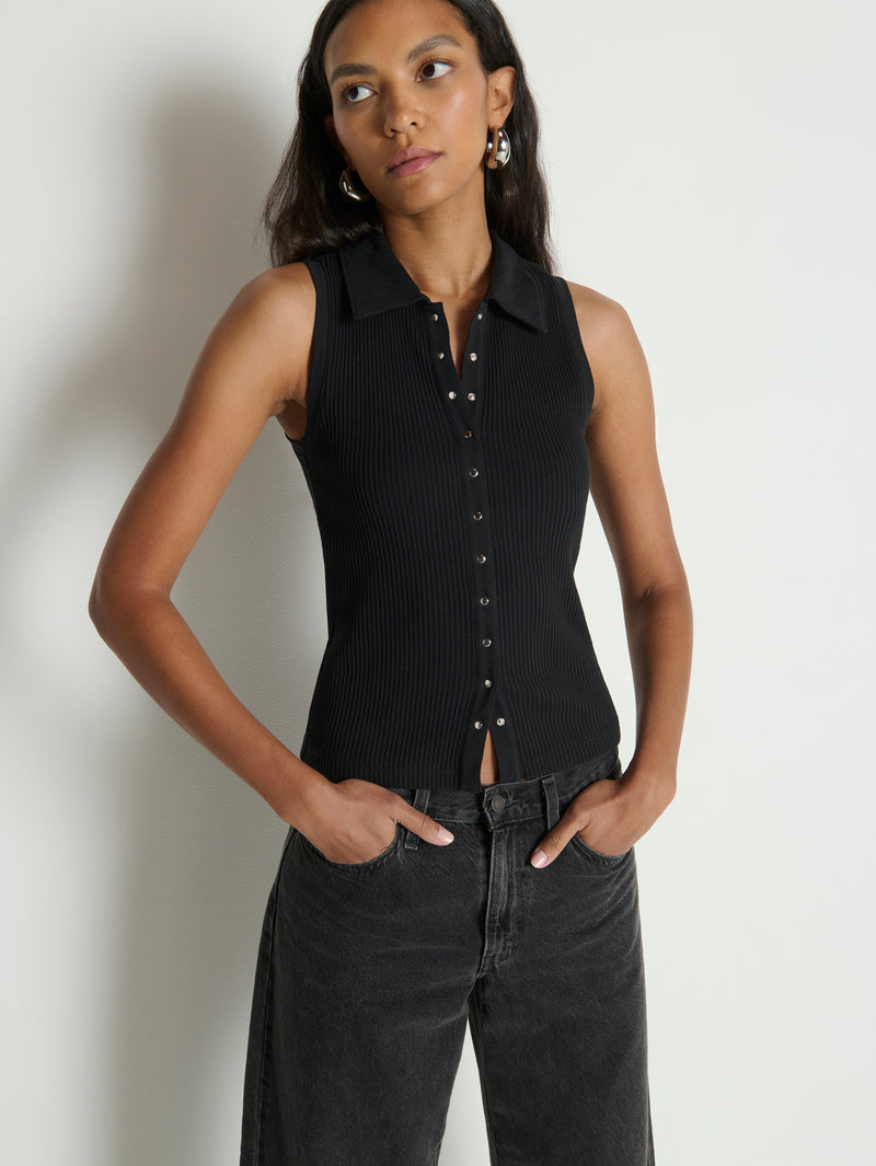 Nation Los Angeles Jaylin Polo Top