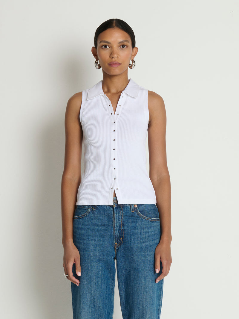Nation Los Angeles Jaylin Polo Top