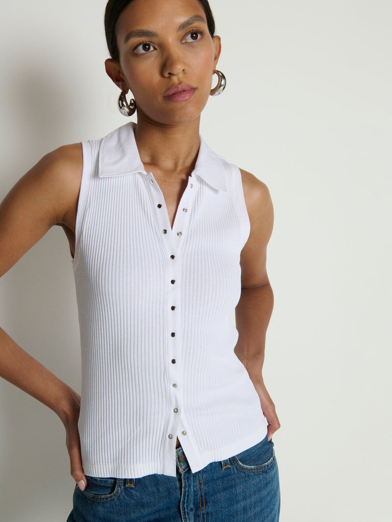 Nation Los Angeles Jaylin Polo Top