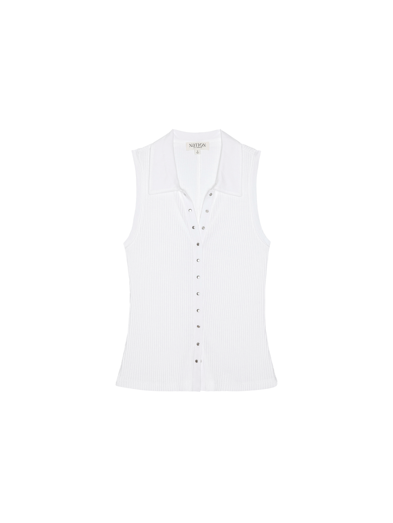 Nation Los Angeles Jaylin Polo Top