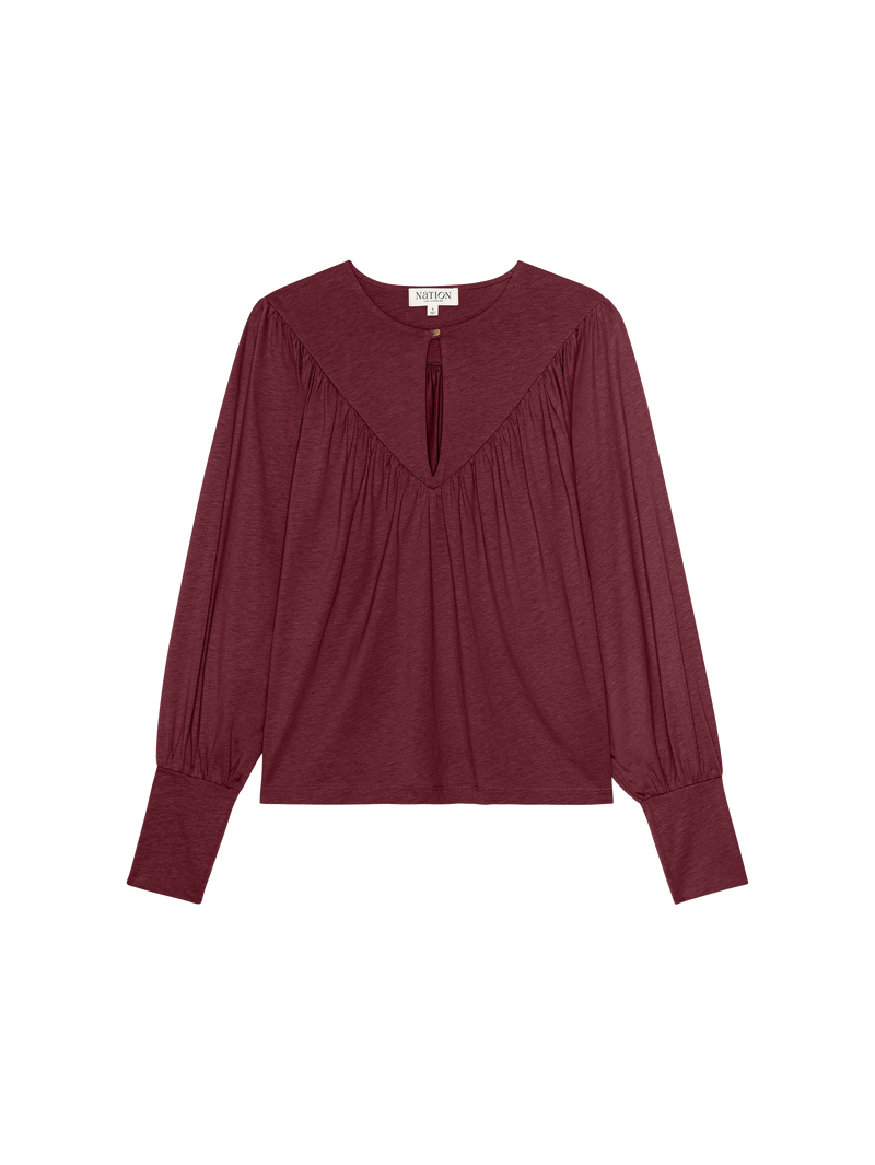 Nation Los Angeles Jeannie Keyhole Top