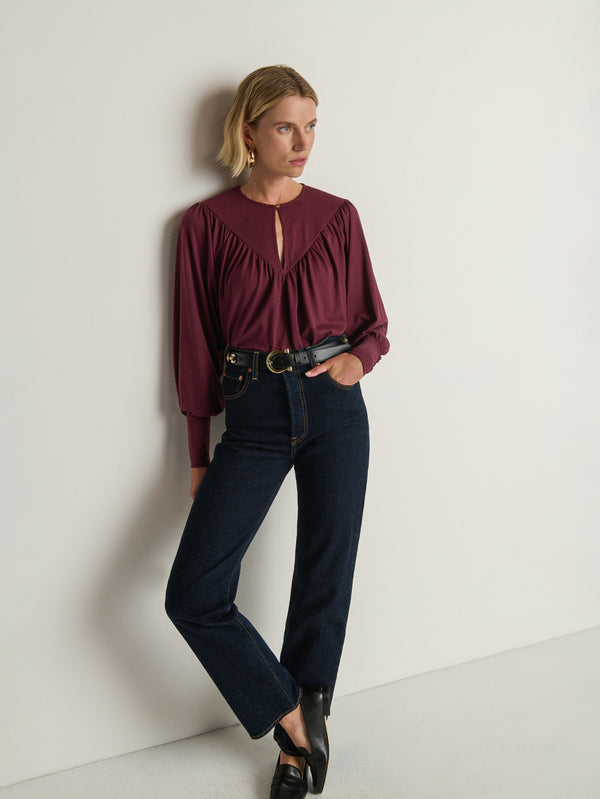 Nation Los Angeles Jeannie Keyhole Top