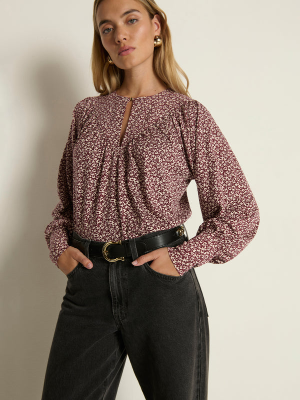 Nation Los Angeles Jeannie Keyhole Top