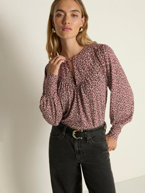 Nation Los Angeles Jeannie Keyhole Top