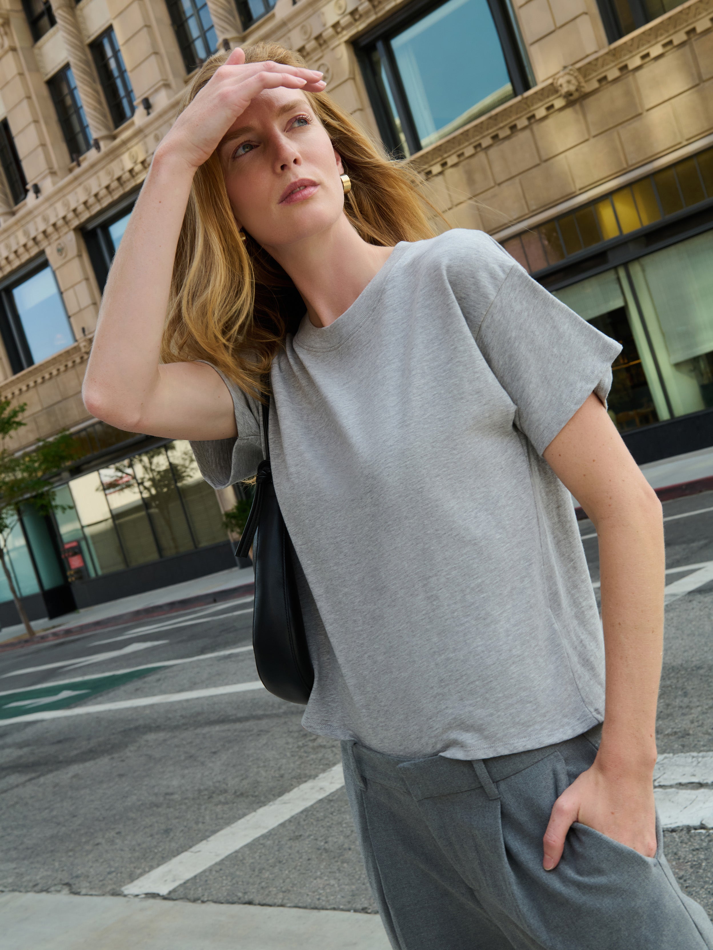 Jessa Tee - Heather Grey | Nation Los Angeles