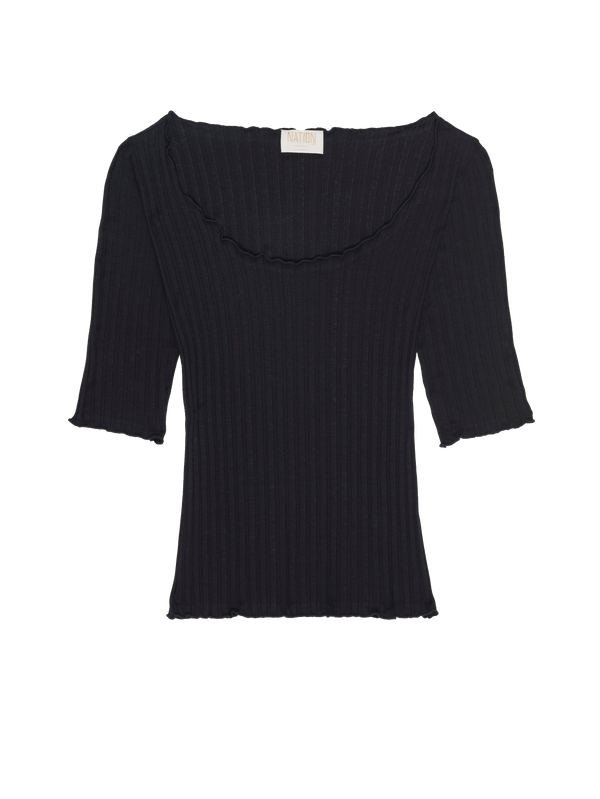NATINO LTD Jezebel Scoop Neck Short Sleeve