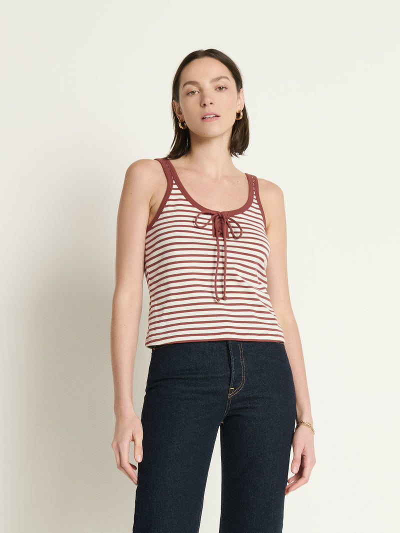 Nation Los Angeles Jil Lace Up Tank