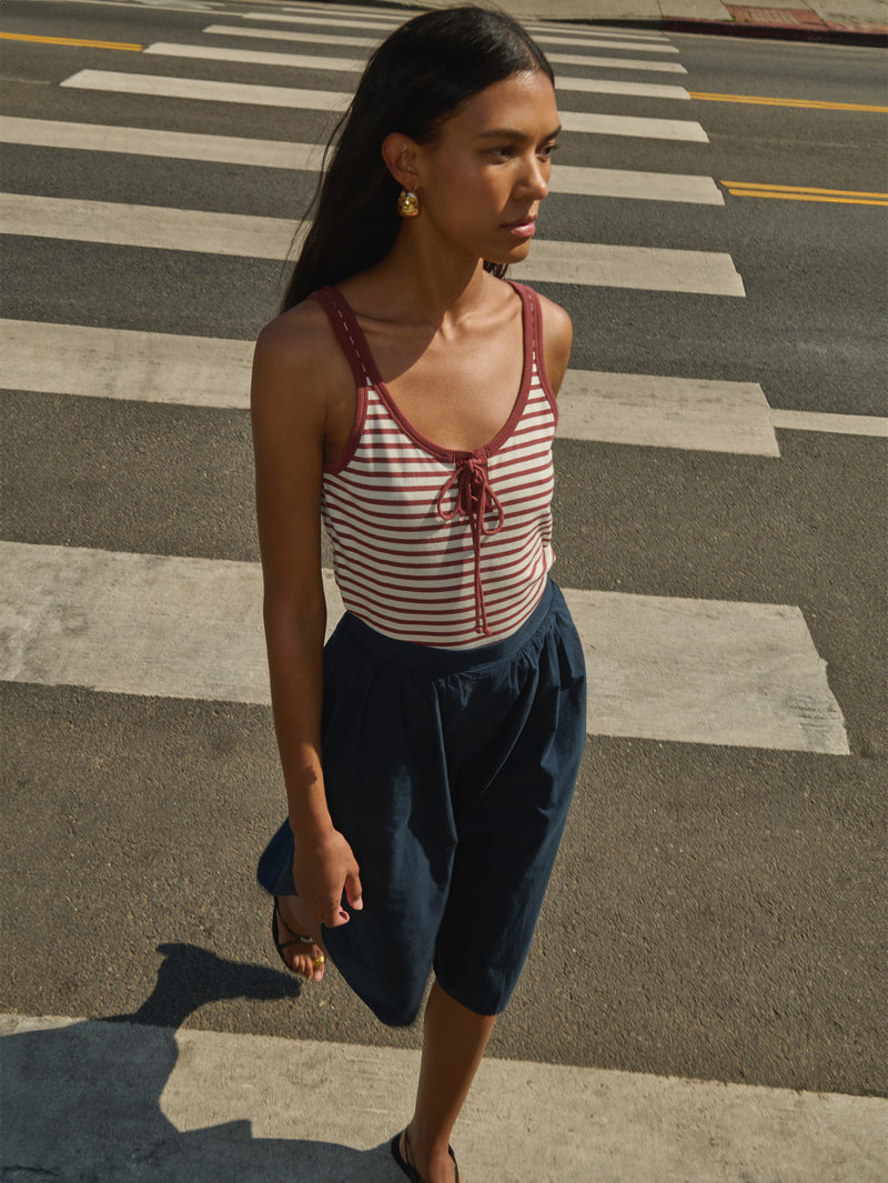 Nation Los Angeles Jil Lace UP Tank