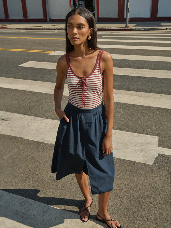 Nation Los Angeles Tatiana Midi Skirt and Jil Tank Top 