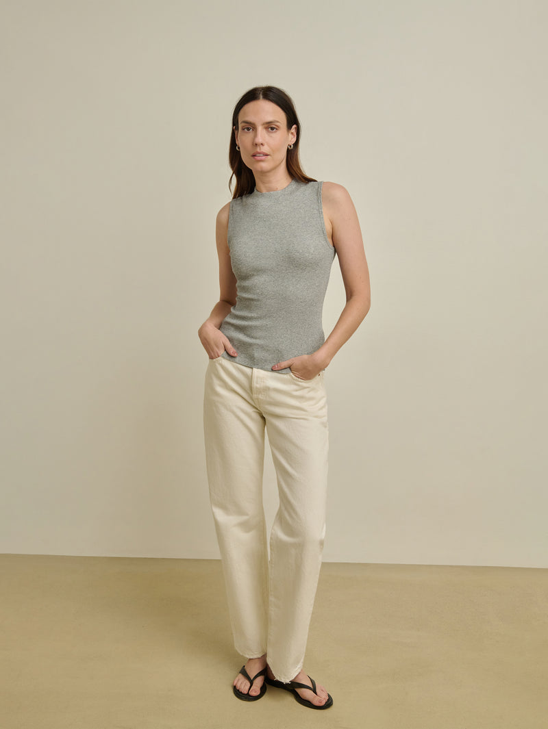 Nation Los Angeles Joan Sleeveless Mock Neck
