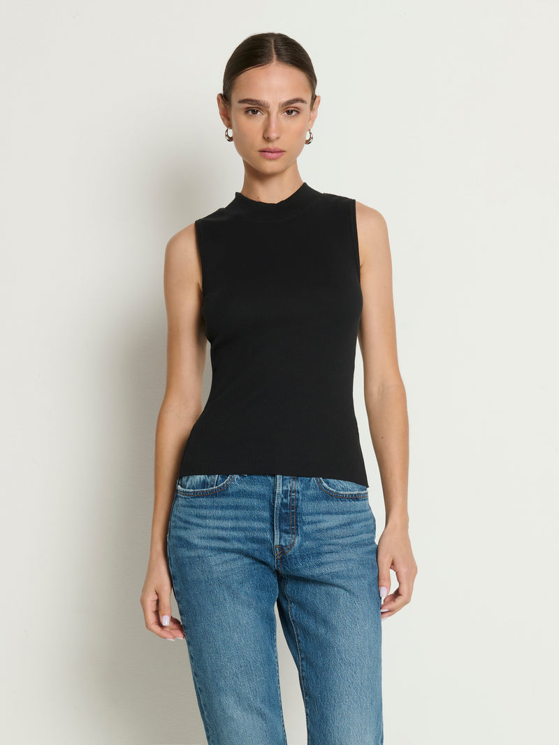 Nation Los Angeles Joan Mock Neck Tank