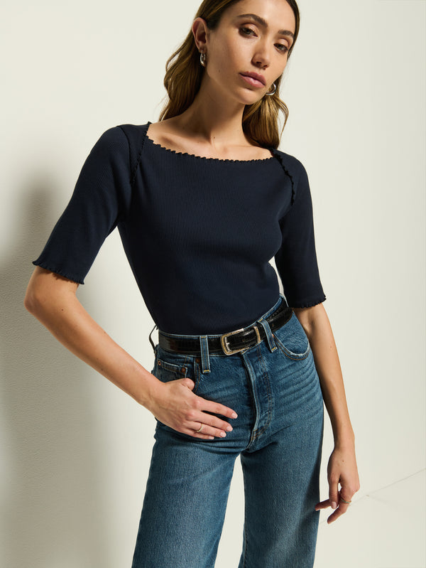 Nation Los Angeles Julee Boatneck Tee