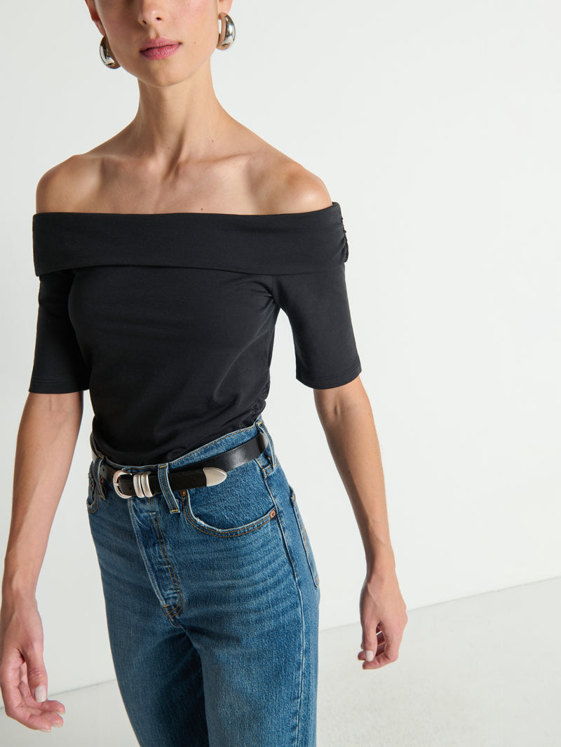Nation Los Angeles Julia Off Shoulder Tee