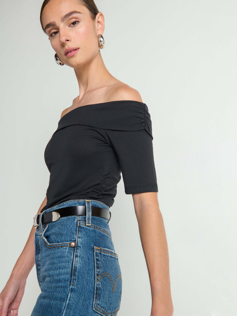 Nation Los Angeles Julia Off Shoulder Tee