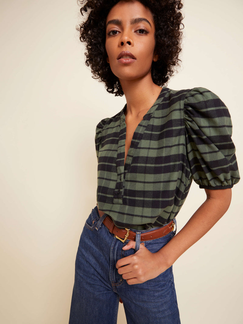 NATION LTD Juno Puff Sleeve Blouse