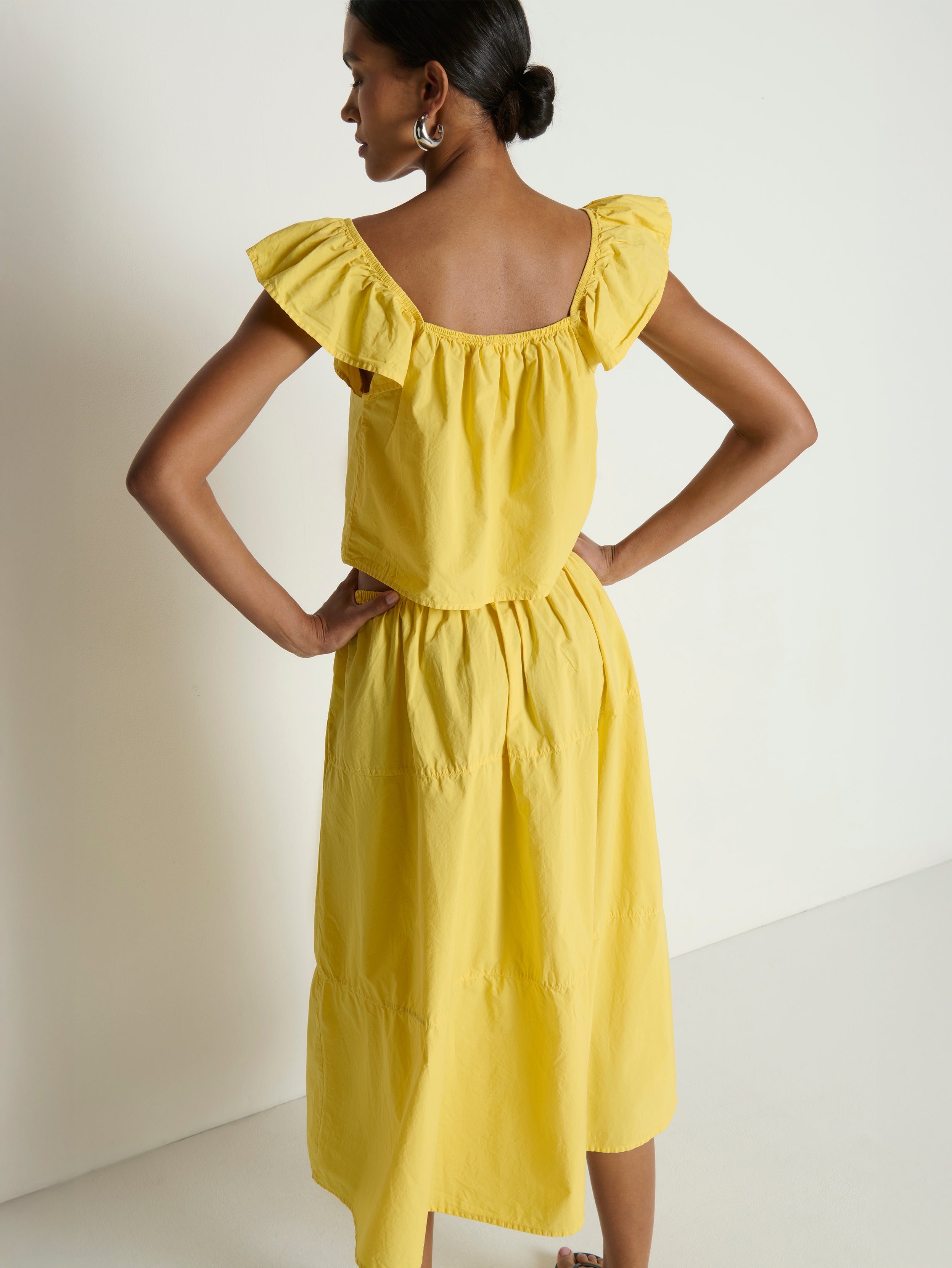 Karin Tiered Skirt—Sunshine | Nation Los Angeles