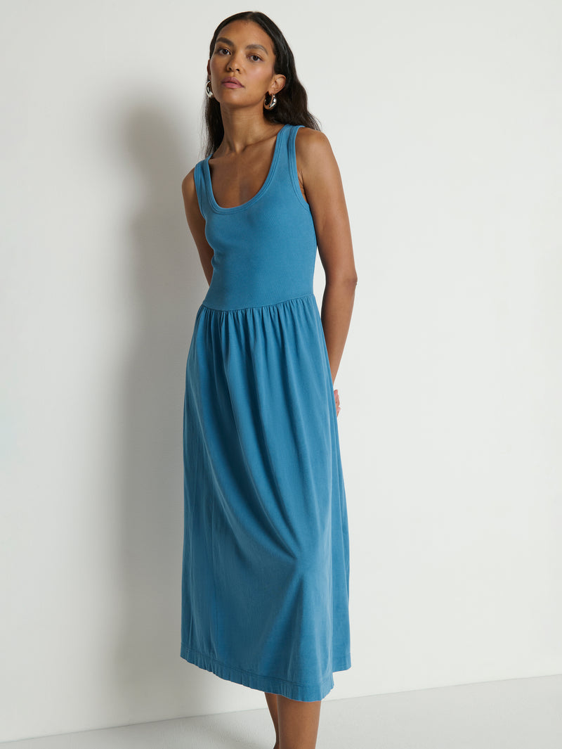 karla maxi dress Women's Karla Midi Dress in Indigo | M | Ethical Essentials