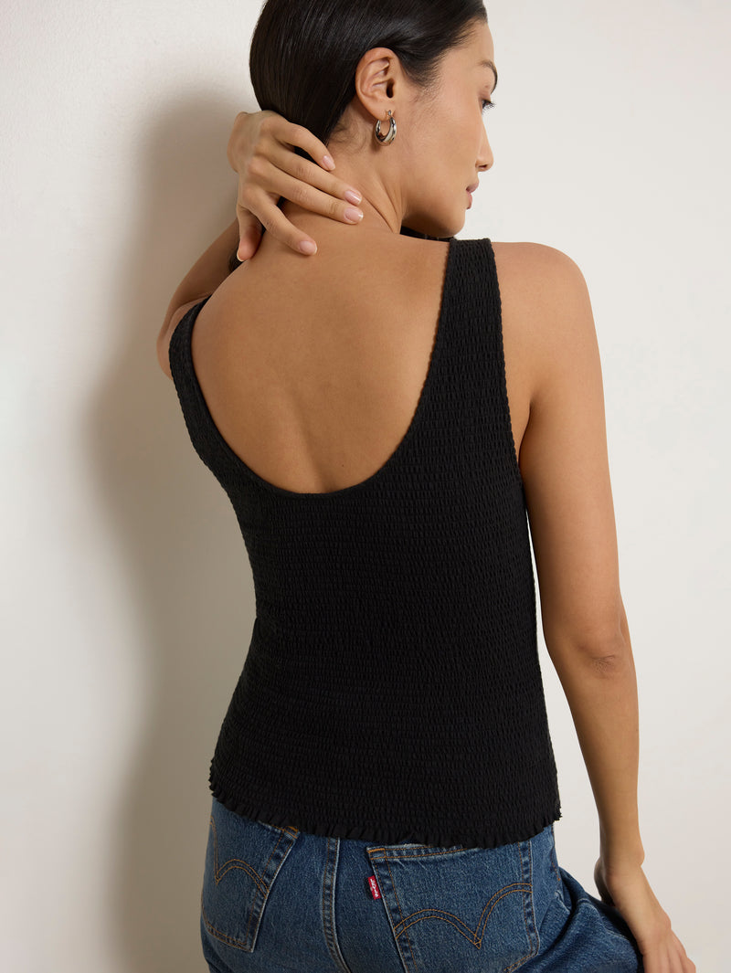 Nation Los Angeles Kimmy Smocked Tank