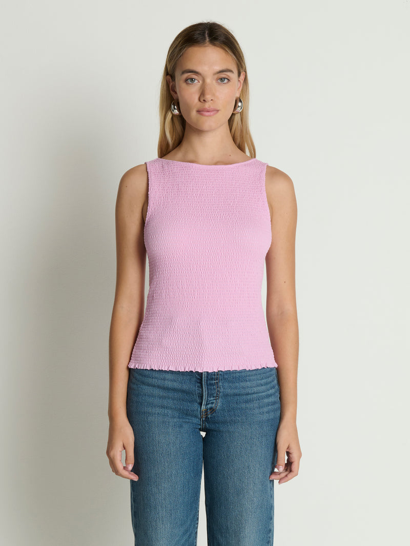 Nation Los Angeles Kimmy Smocked Tank