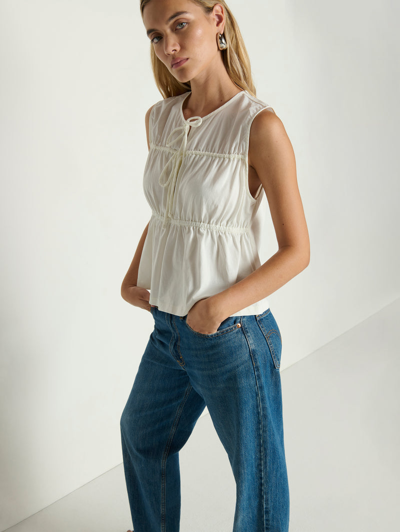 Nation Los Angeles Lacie Ruching Top