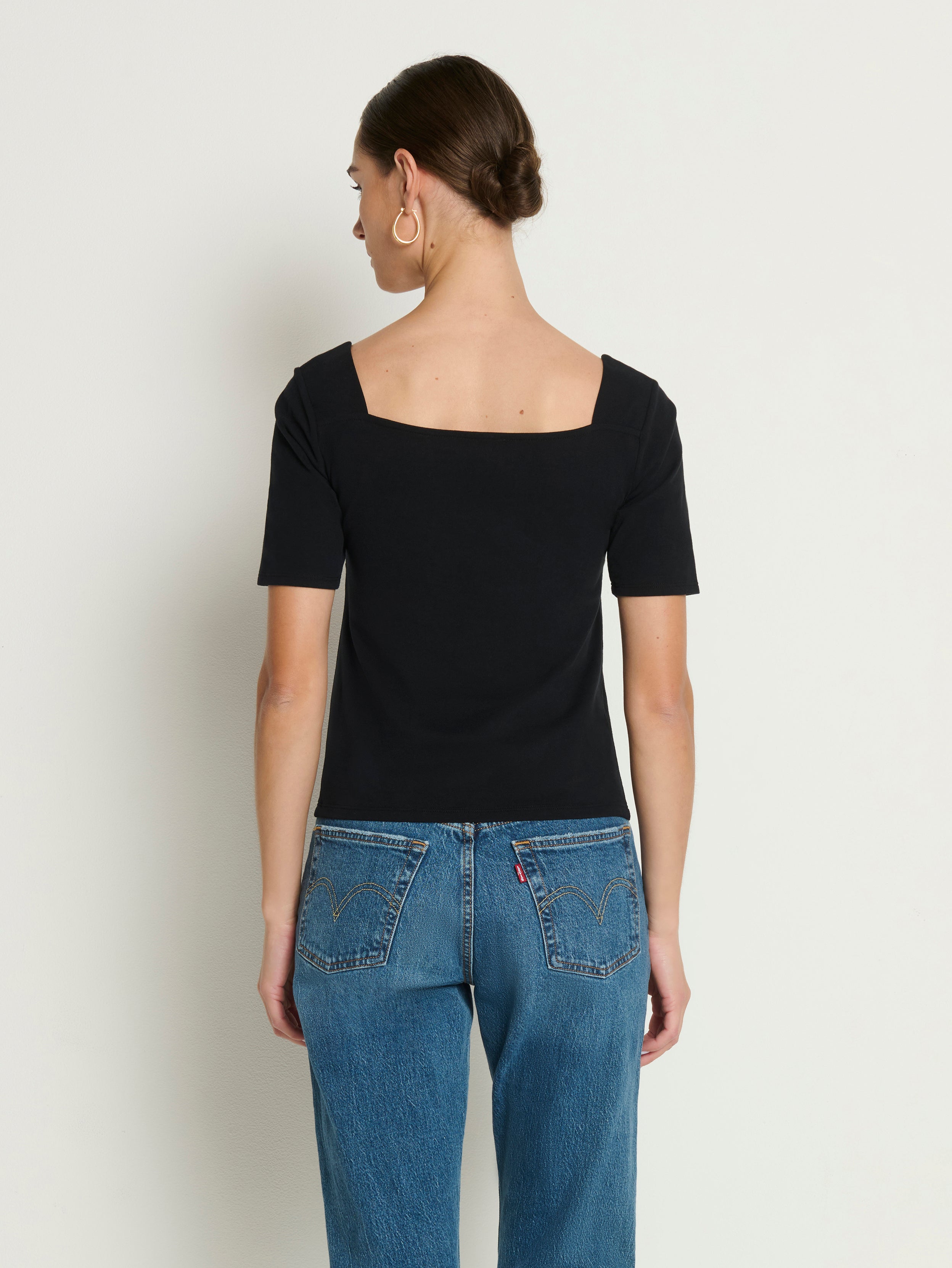 Lana Twisted Top—Jet Black | Nation Los Angeles