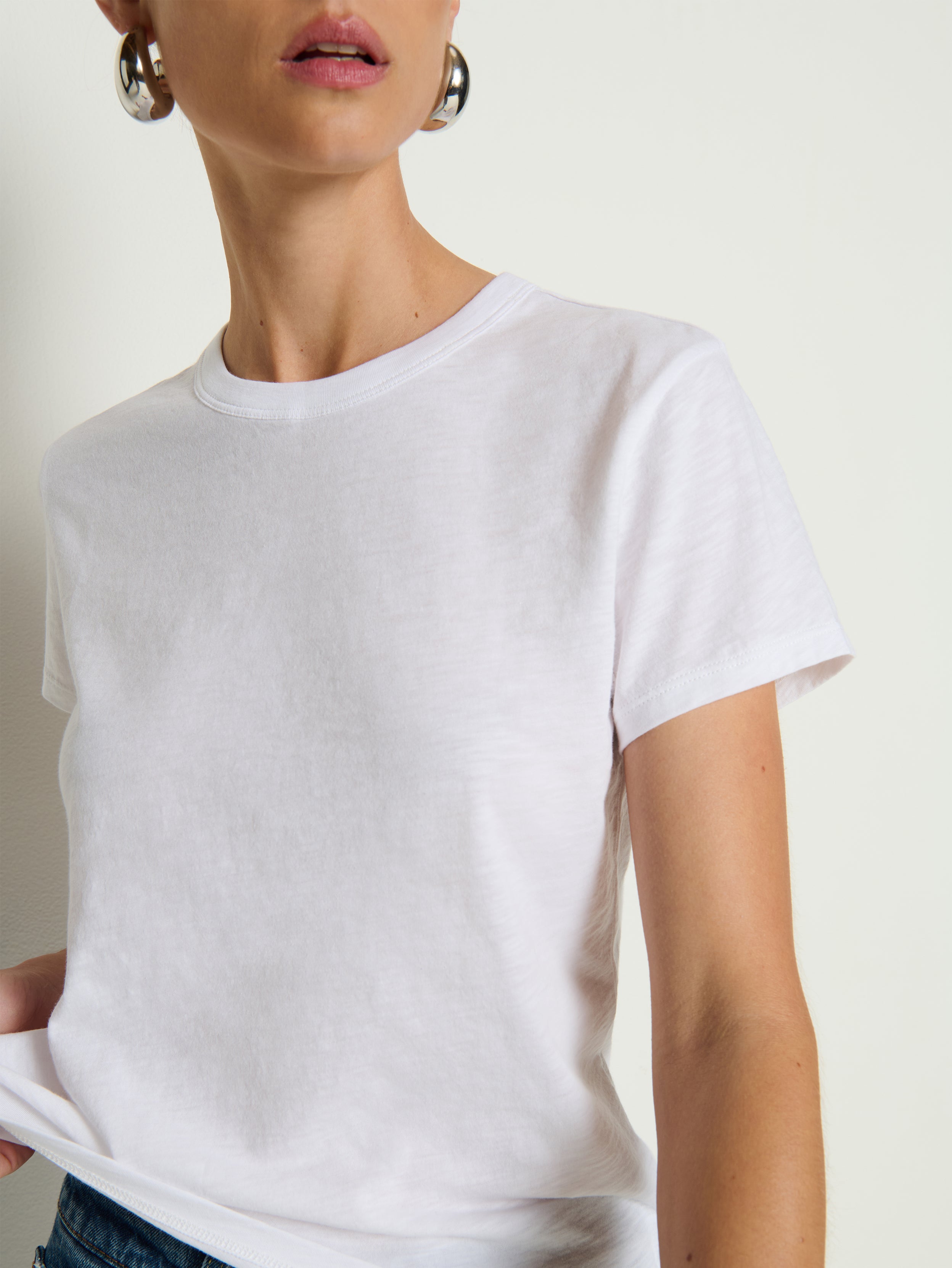 Laurence Baby Tee—White | Nation Los Angeles