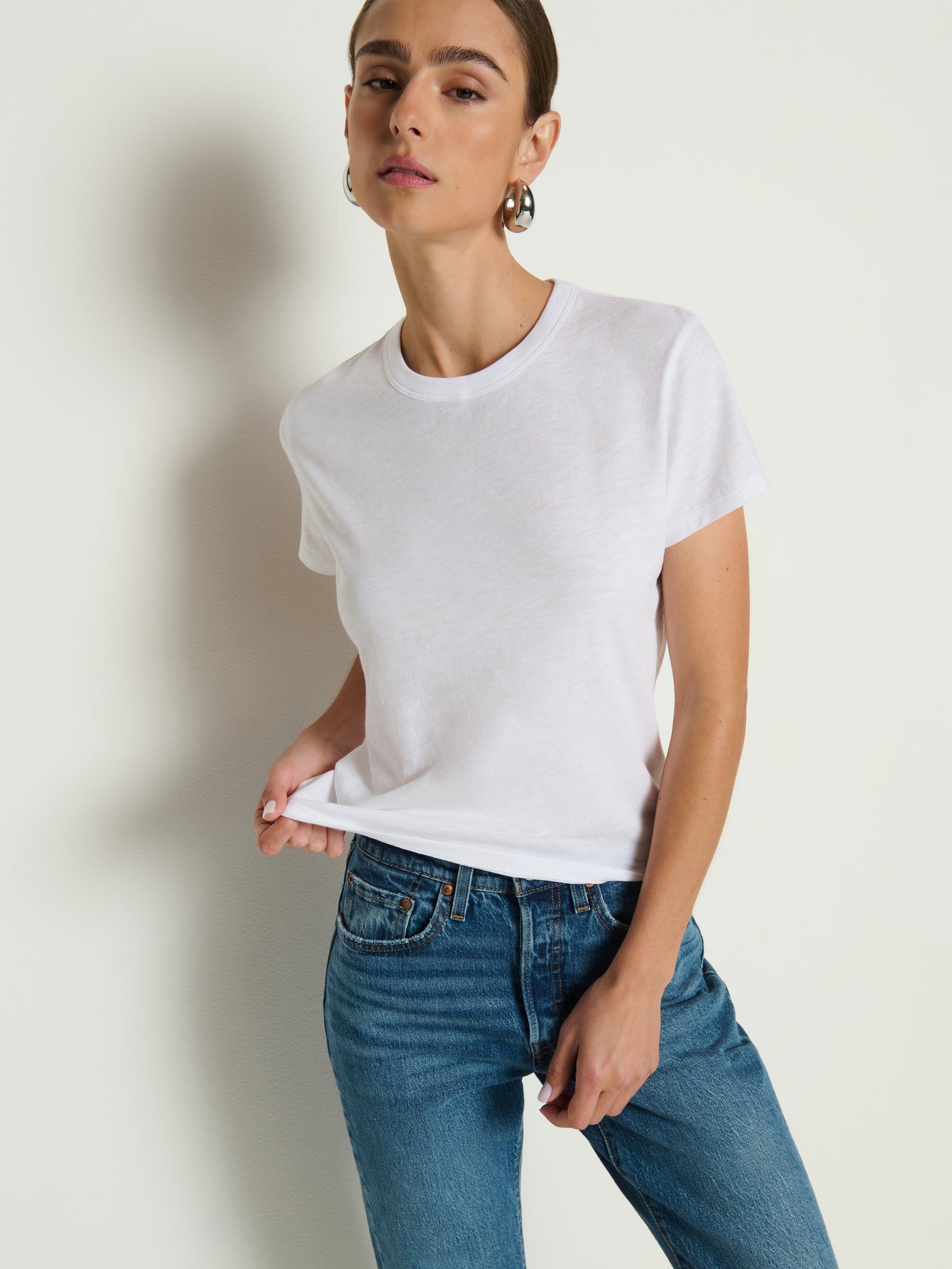 Laurence Baby Tee—White | Nation Los Angeles
