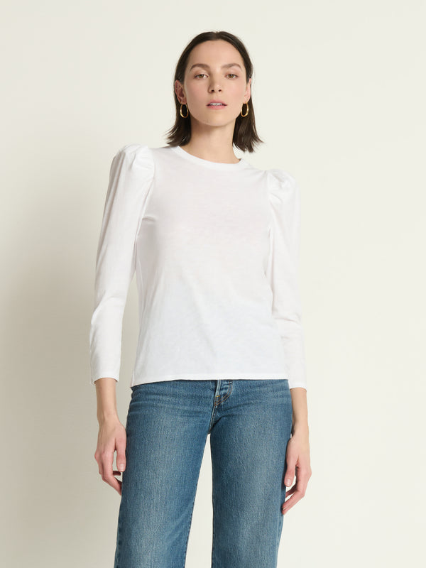 Nation Los Angeles Leta Puff Shoulder Top