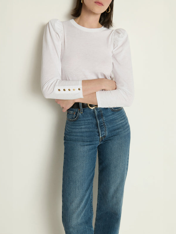 Nation Los Angeles Leta Puff Shoulder Top