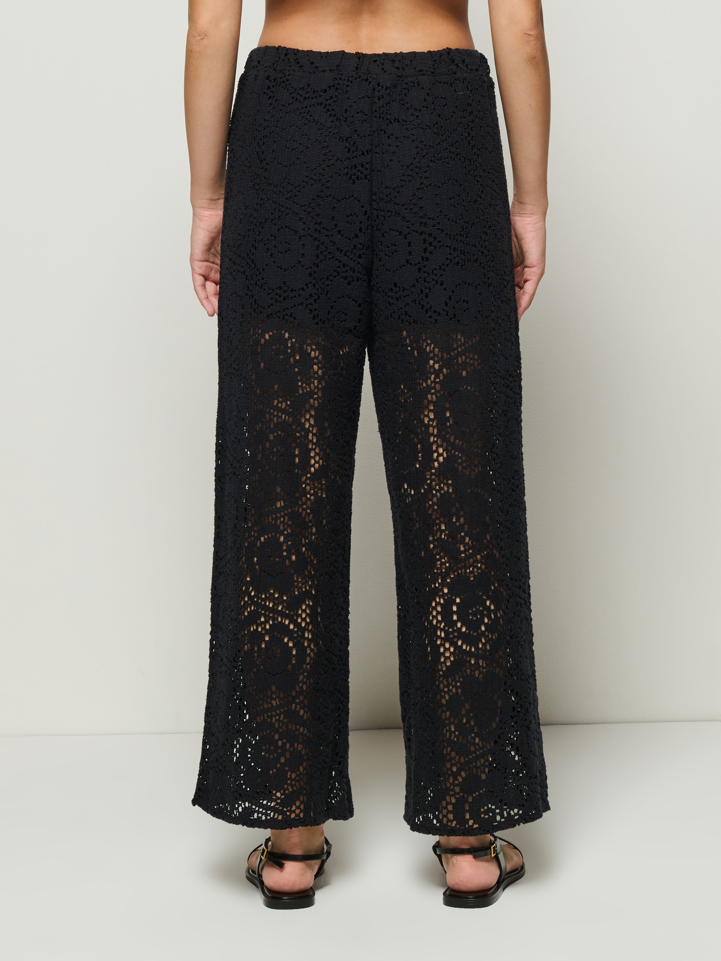 Linney Lace Pant - Jet Black | Nation Los Angeles
