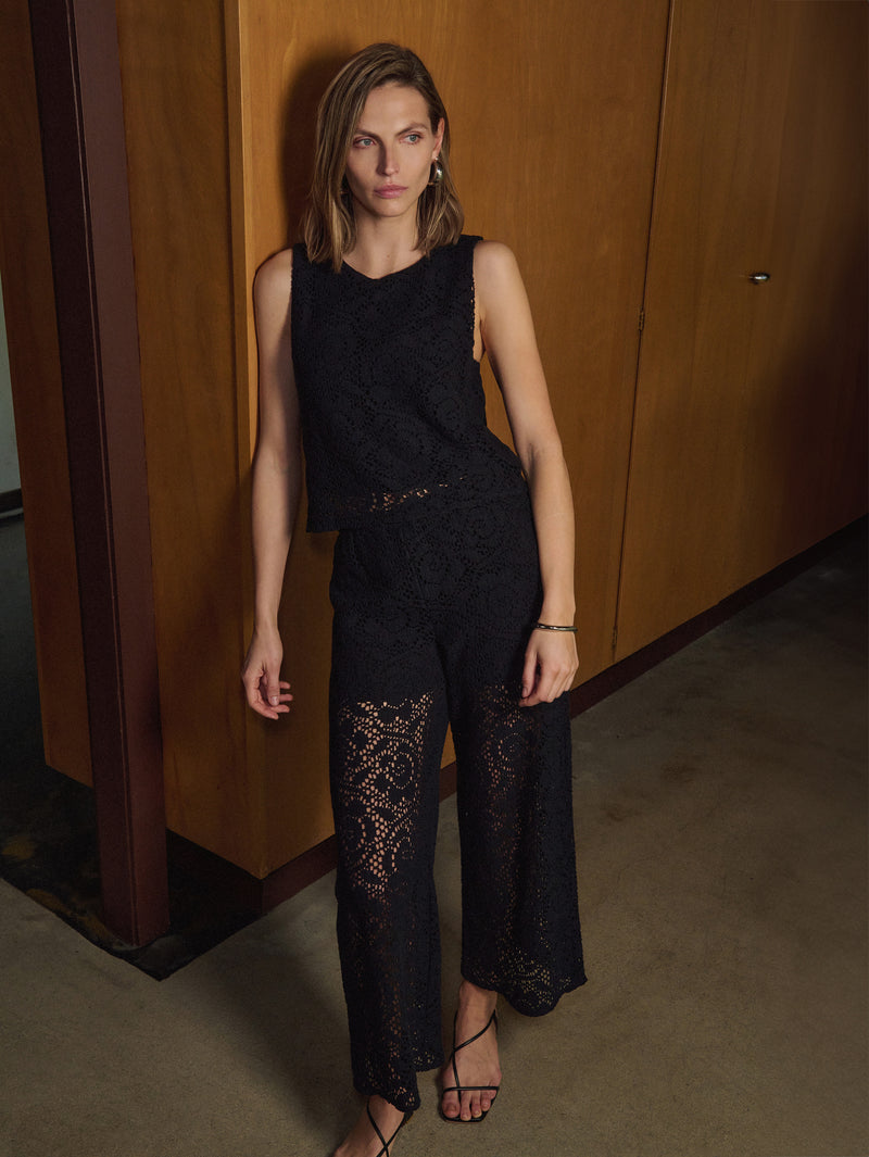 Nation Los Angeles Linney Lace Pant and Sheri Lace Sleeveless