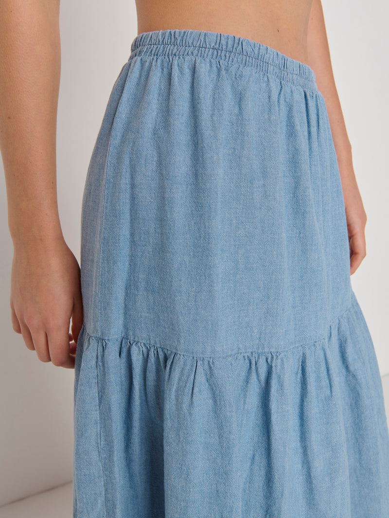 Nation Los Angeles Liza Chambray Skirt