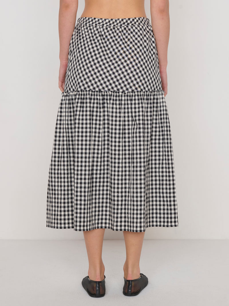 Nation Los Angeles Liza Gingham Skirt