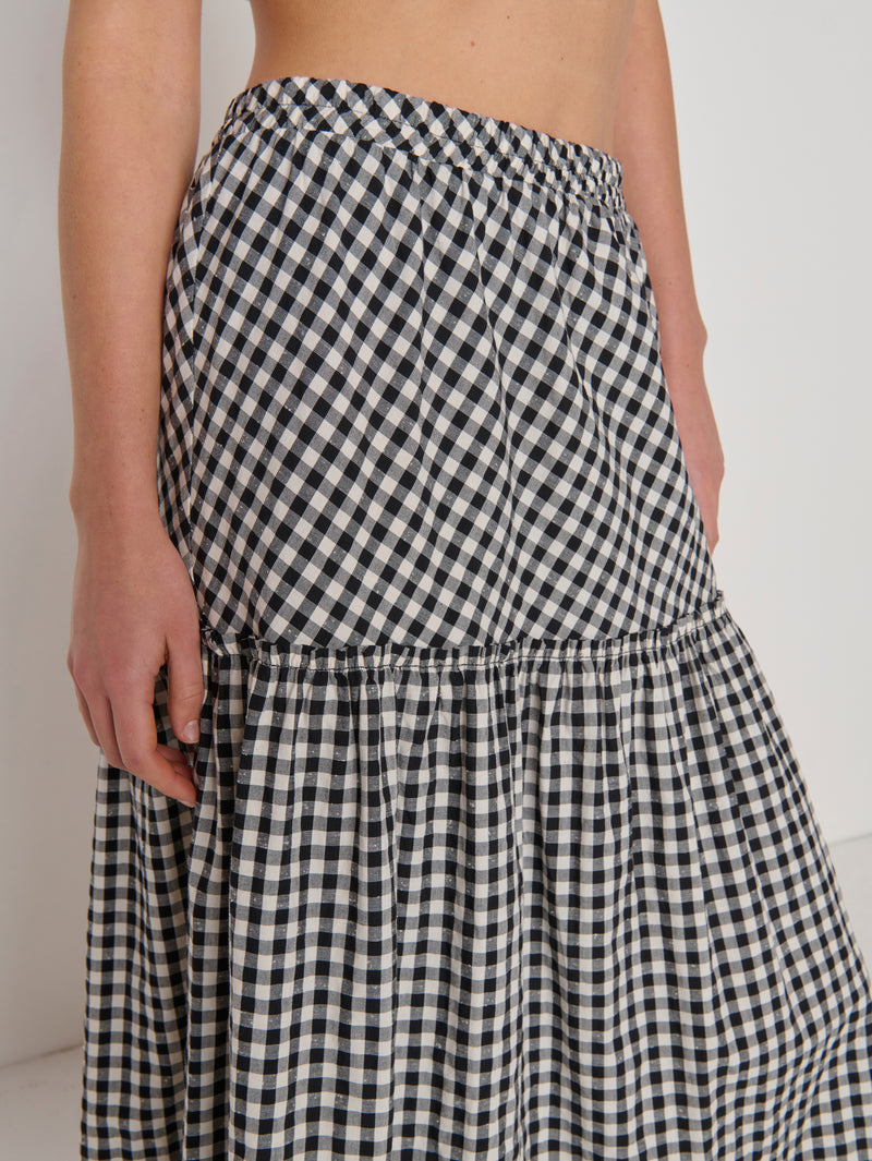 Nation Los Angeles Liza Gingham Skirt