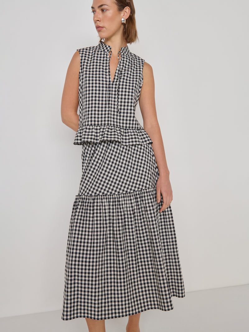 Nation Los Angeles Liza Gingham Skirt