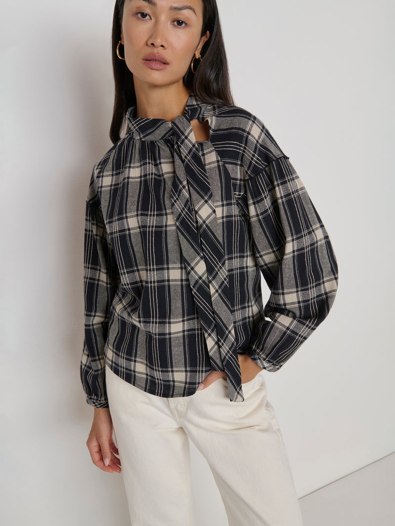 Nation Los Angeles Liz Scarf Blouse
