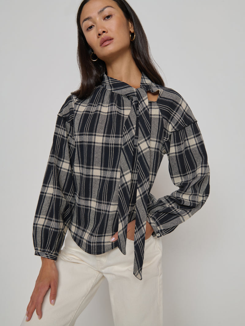 Nation Los Angeles Liz Scarf Blouse