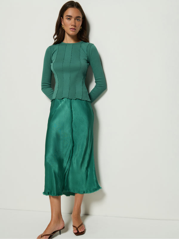 Lola Bias Midi Skirt