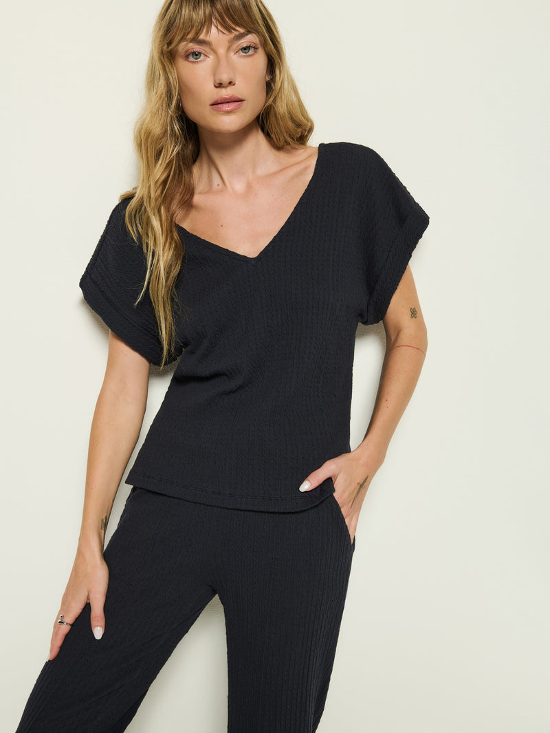 Nation Los Angeles Lottie V-Neck Top