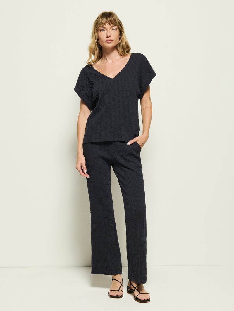 Nation Los Angeles Lottie V-Neck Top and Justine Top