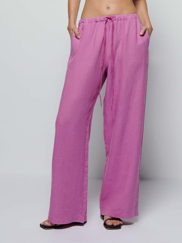 Lucia Tie Linen Pant