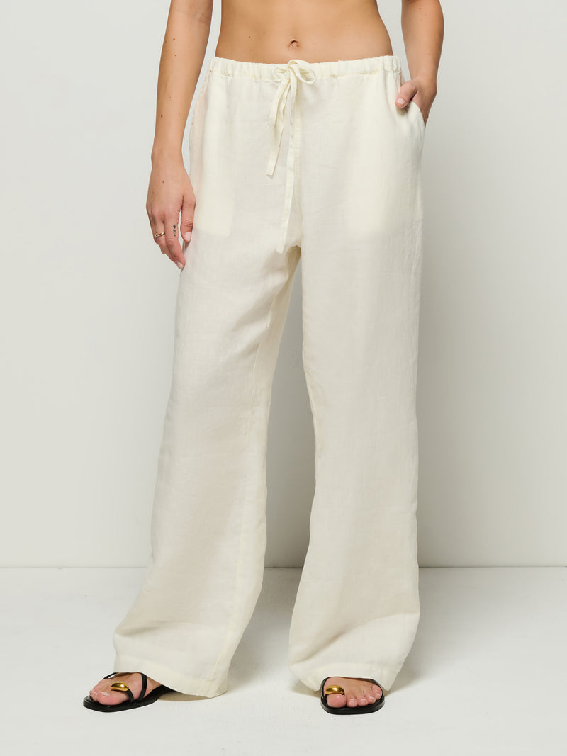 Nation Los Angeles Lucia Tie Linen Pant
